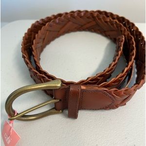 Cabi Belt. Plait. Brown. Size Large. New